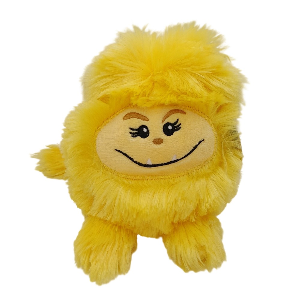 Gigglescape Yellow Monster Plush Stuffed Animal Faux Fur Toy 7 inch NWT